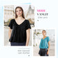 ✨ 50% KORTING 💖 Dames Casual Geplooide V-hals Korte Mouw Top
