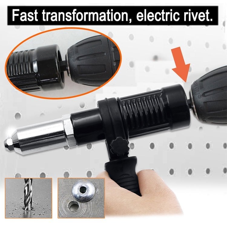 🔥 Professionele klinknagelpistooladapterset met 4 verschillende bijpassende mondstukbouten