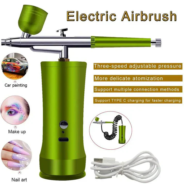 🎉Nieuwjaars Cadeau 50% KORTING!🎨Draadloze Draagbare Airbrushset met Compressor – Nauwkeurig Schilderen Overal, Altijd!