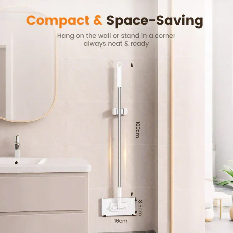 🧹💥 50% KORTING! Nooit meer bukken of vieze dweilen wassen! Deze uitschuifbare wegwerpmop met 360° draaikop en clip-on doekjes maakt elke vloer schoon in seconden – licht & handig!