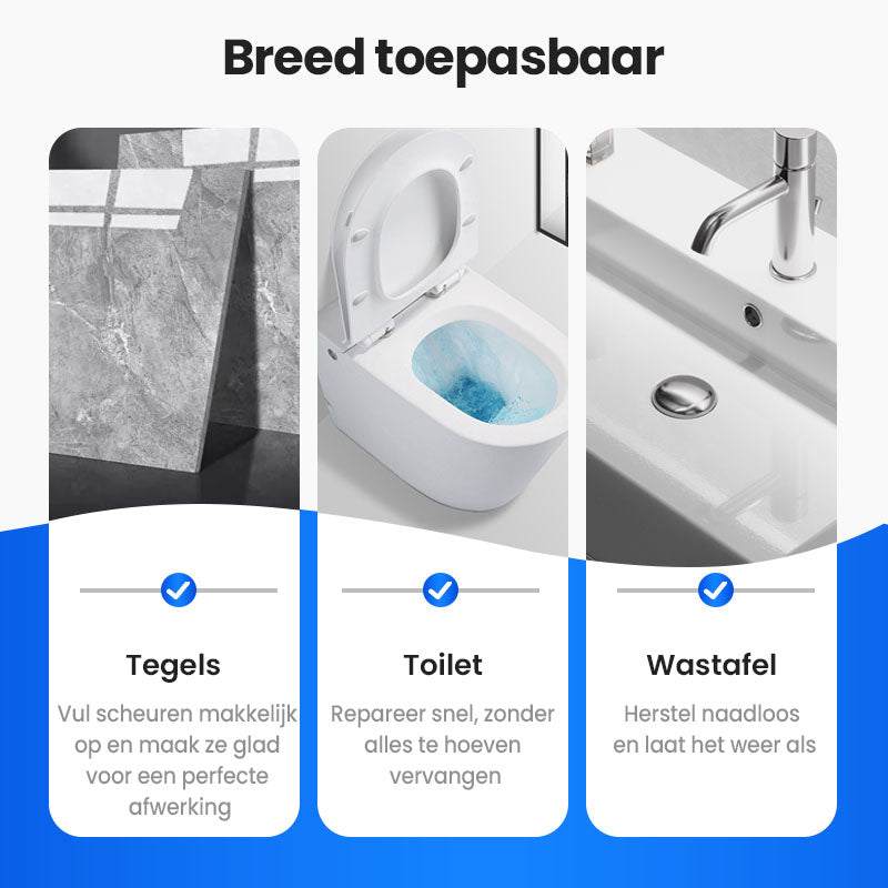 🔥Kit voor reparatie van scheuren in keramische tegels