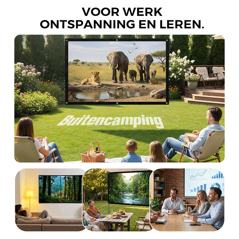 ⭐ 50% Korting🎬 HD matwit projectiescherm – De perfecte keuze voor een thuisbioscoop✨