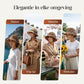 Opvouwbare Strohoed met Retro Strik – Ademende Zomerhoed voor Dames