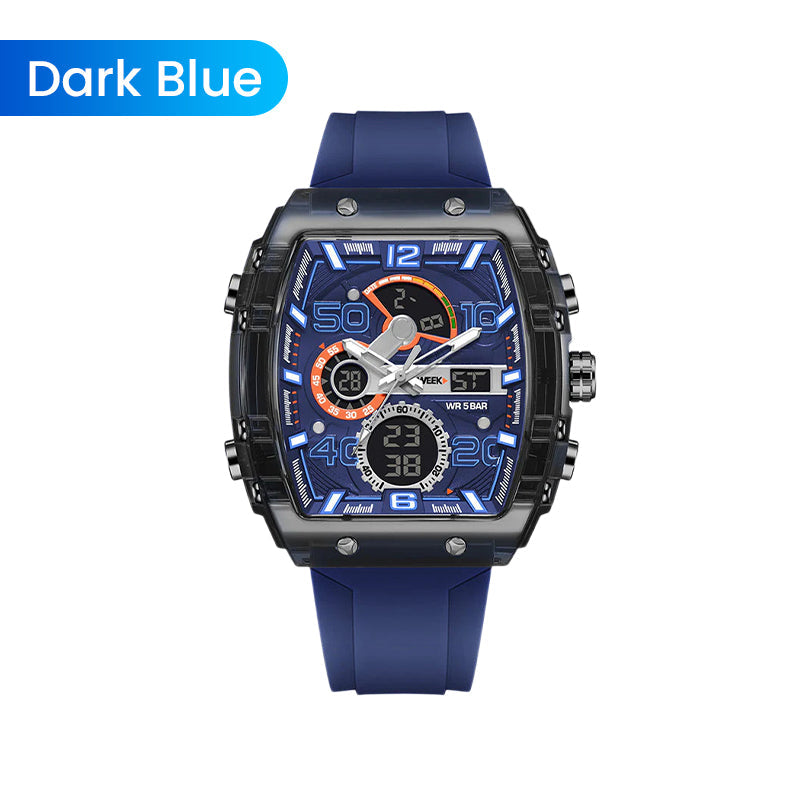 ⌚️Multifunctioneel digitaal sporthorloge – LED-achtergrondverlichting, stopwatch met een nauwkeurigheid van 1/100ste van een seconde en schokbestendige, waterdichte behuizing voor een nauwkeurige registratie van je prestaties ✨🏃‍♂️