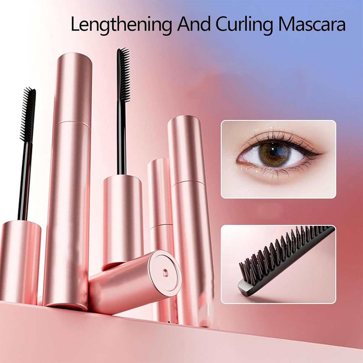 🎁Koop 1 en krijg 1 gratis⏳Verlengende en krullende langhoudende mascara