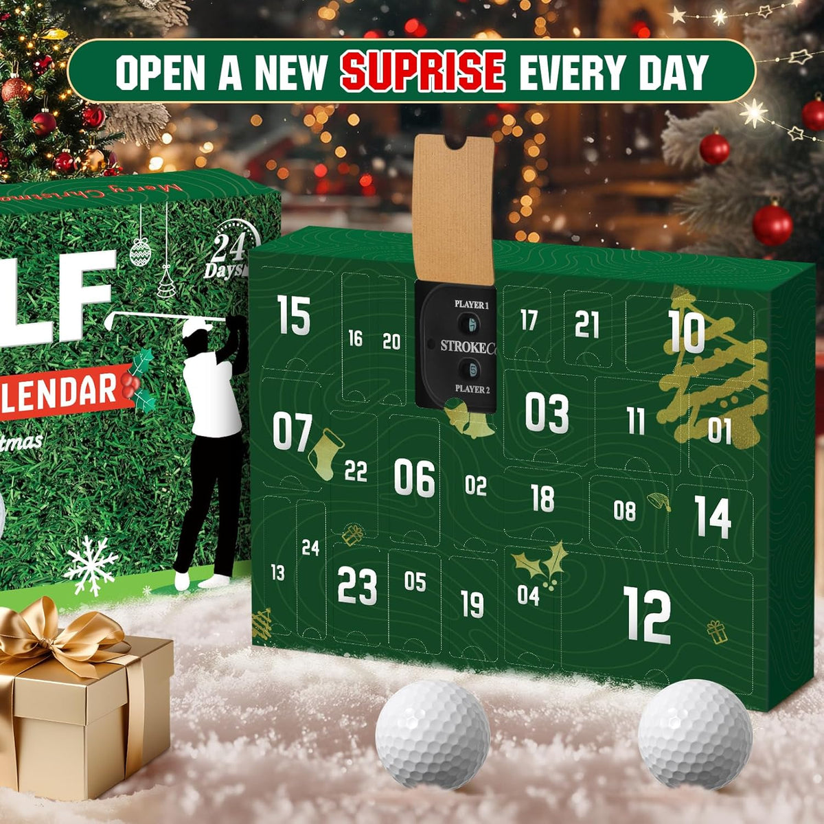 ⏳Golf-adventskalender 2026🥰 – 24 dagen vol golfverrassingen en kerstplezier