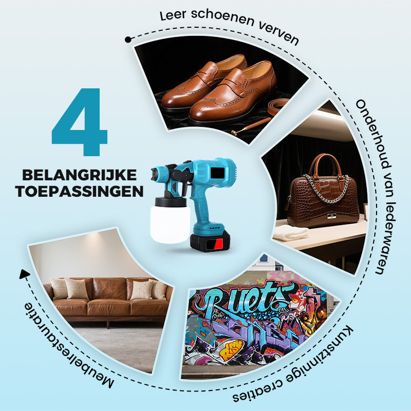 🔥Snoerloze elektrische verfspuit🔥60% korting +Gratis verzending💥