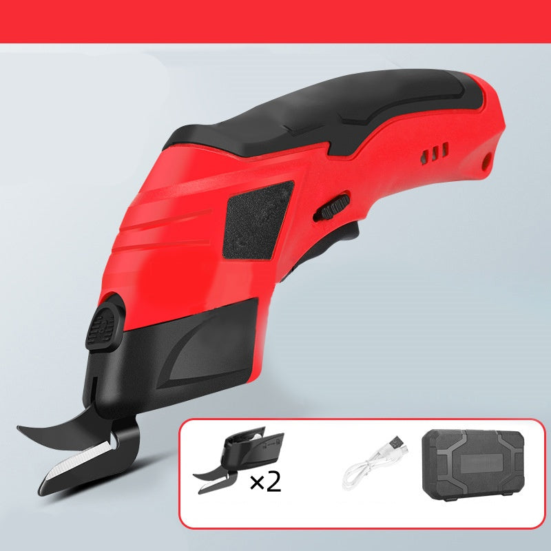 ✂️✨ Draagbare, handbediende elektrische stofschaar met oplaadbare lithiumbatterij – ergonomische greep, snel knippen, geschikt voor diverse materialen✨