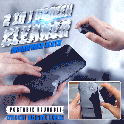 🧽 50% KORTING! 📱 2-in-1 schermreiniger – draagbaar, herbruikbaar & microvezel ✨