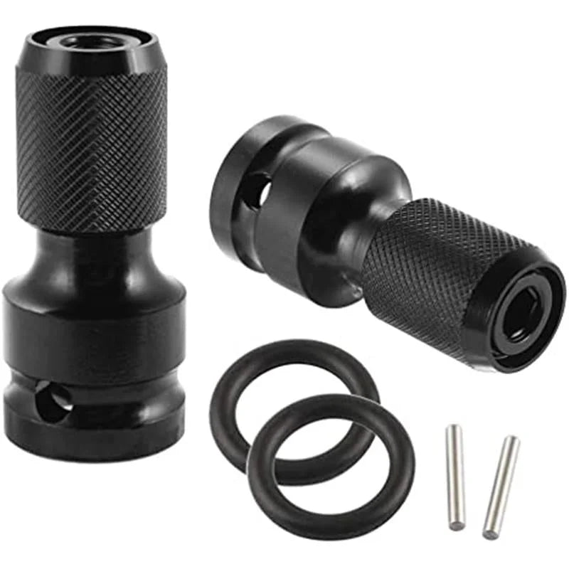 📢📢 50% KORTING!! ⏰ 1/4" Hex Shank Dopsleuteladapter – 1/2" naar 1/4", Snelontgrendeling ⚙️
