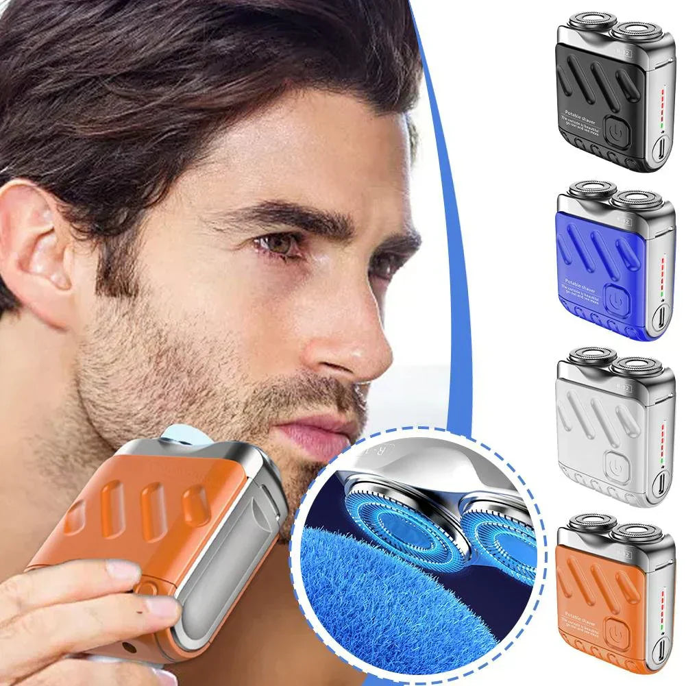 🔥Laatste Dag 50% UIT🔥Draagbaar Mini Roterend Elektrisch Scheerapparaat voor Mannen