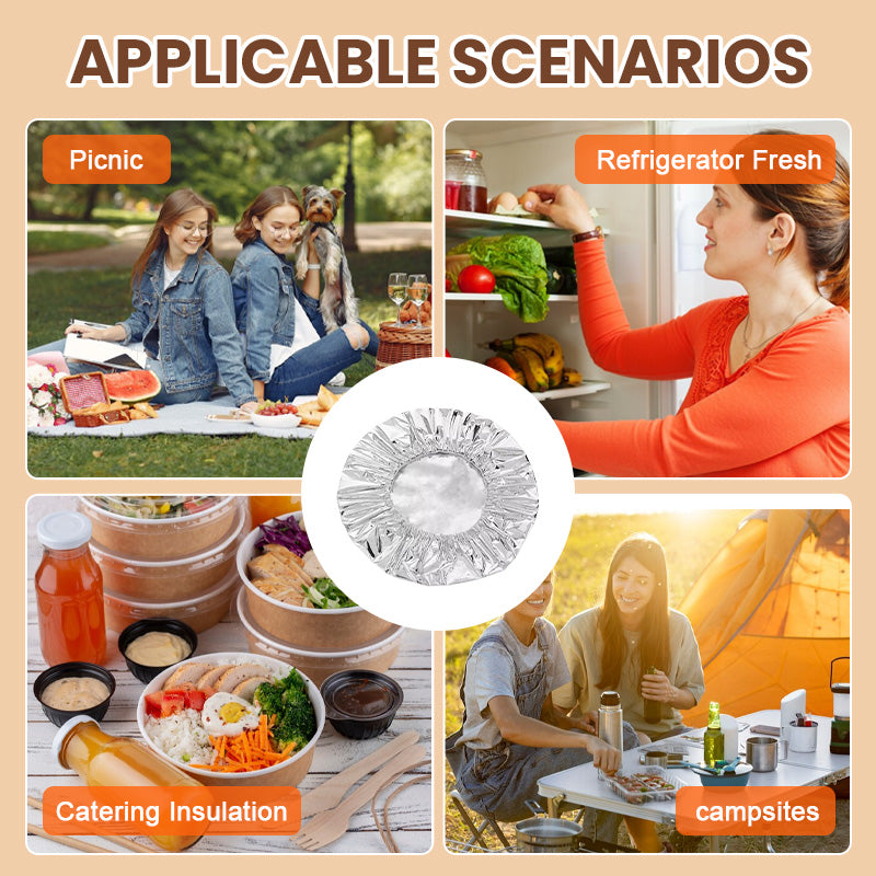🔥 50% KORTING 🧊 Slimme isolatiehoes van aluminiumfolie 🍱 Houdt eten langer warm, herbruikbaar en perfect voor dagelijks gebruik en uitstapjes ✨