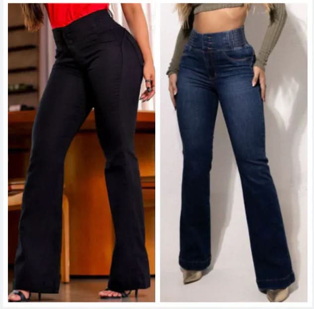 🎁2026 Nieuw binnen 50% KORTING👖 Stretch flare jeans met hoge taille