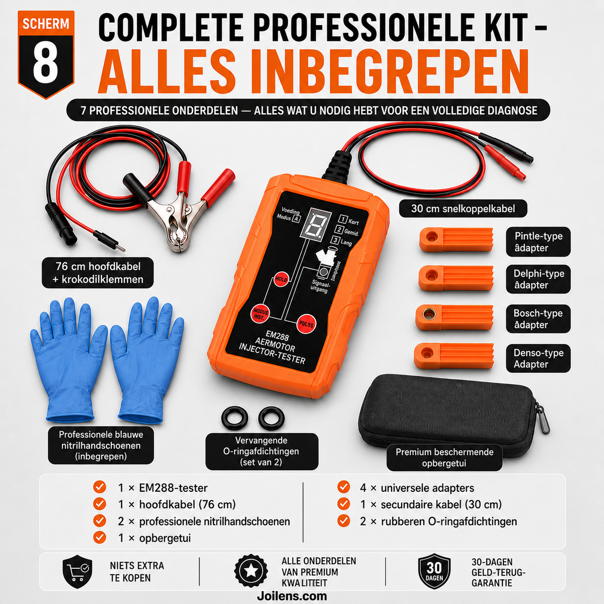 🚗 Professionele 4-Modus Brandstofinjector Tester & Reiniger – Herstel Motorprestaties