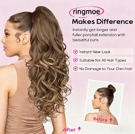 💜Tijdelijke promotie 50% OFF💜Clip-on golvende paardenstaart verlenging