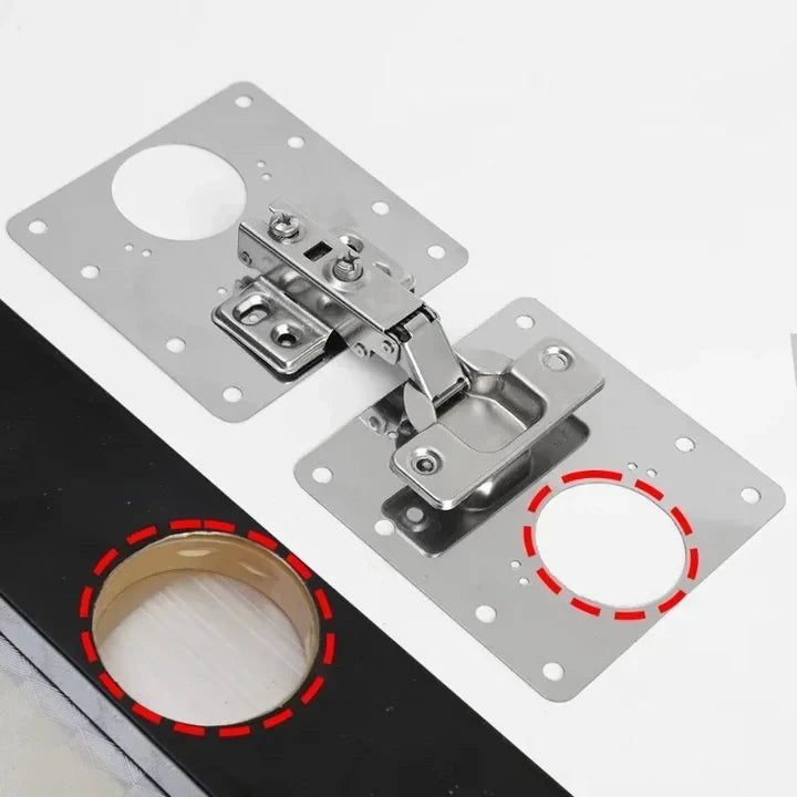 🧱HingePlate 1+1 GRATIS: doe-het-zelf-meubelscharnieren, reparatie van zijplaat