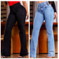 🎁2026 Nieuw binnen 50% KORTING👖 Stretch flare jeans met hoge taille