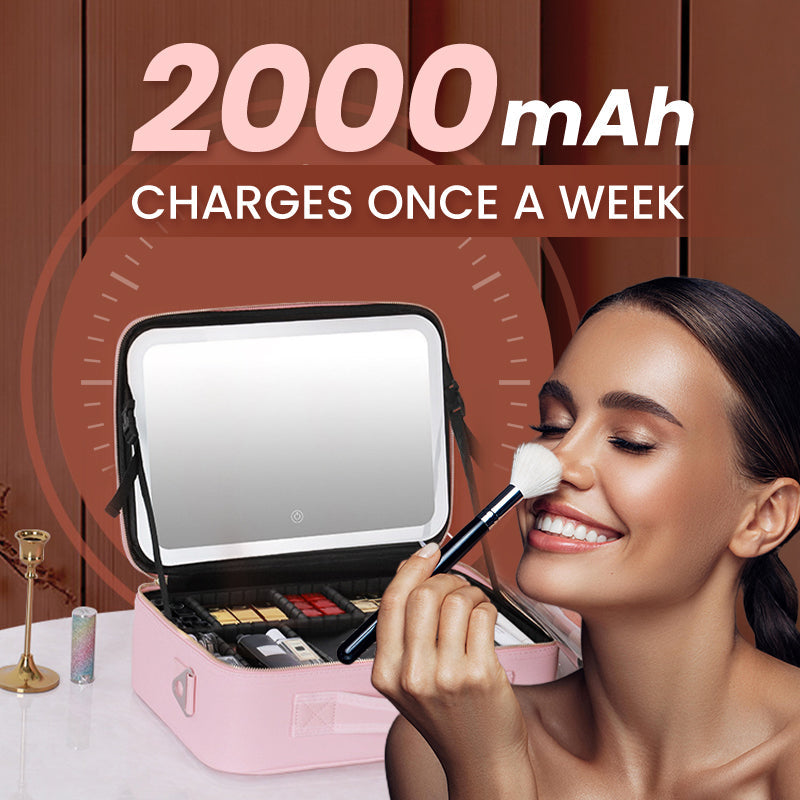 ✨ Draagbare make-uptas met LED-spiegel — Overal een onberispelijke make-up