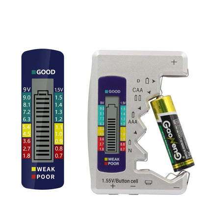 Viktrycka®  Portable Digital Battery Tester‑Universal Checker for All‑Size Household Batteries