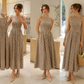 🌸 Dames Retro Off-Shoulder Jurk - Vintage Look Met Comfortabele Pasvorm 👗
