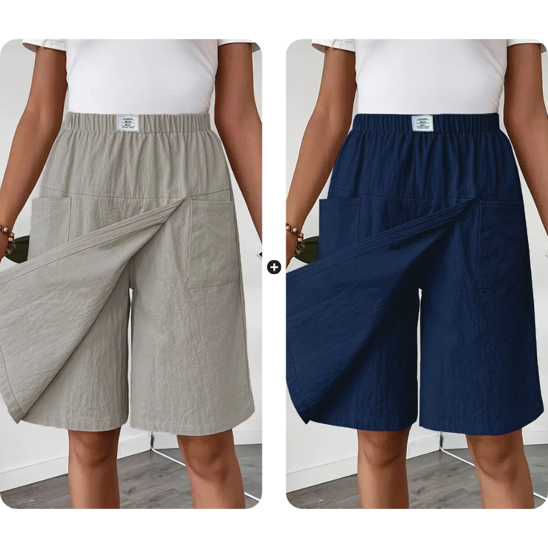 🎁2026 Nieuw binnen 50% KORTING💥Casual wikkelrokje met elastische tailleband voor dames