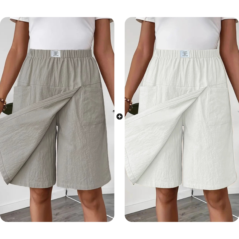 🎁2026 Nieuw binnen 50% KORTING💥Casual wikkelrokje met elastische tailleband voor dames