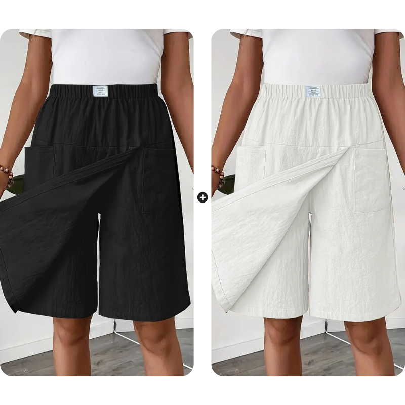 🎁2026 Nieuw binnen 50% KORTING💥Casual wikkelrokje met elastische tailleband voor dames