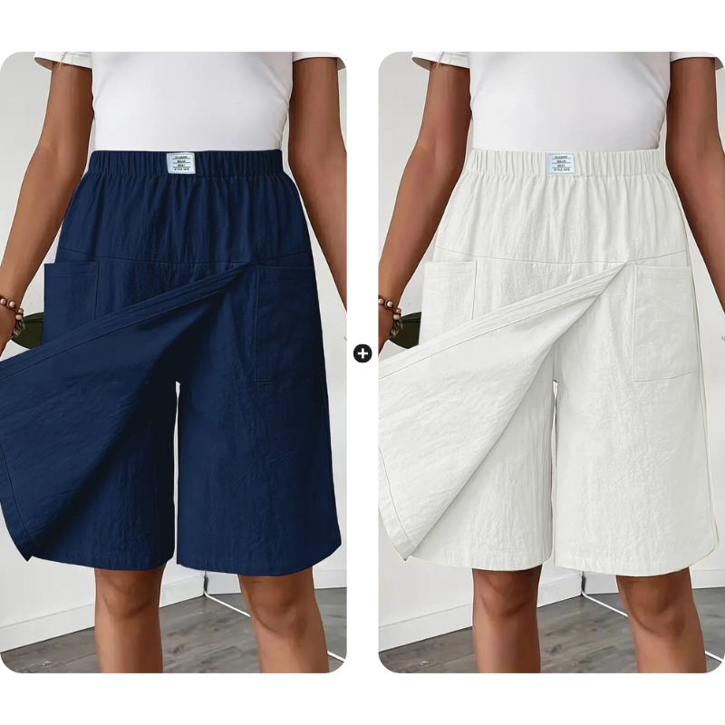 🎁2026 Nieuw binnen 50% KORTING💥Casual wikkelrokje met elastische tailleband voor dames