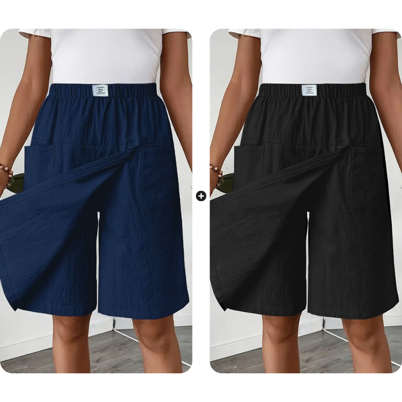 🎁2026 Nieuw binnen 50% KORTING💥Casual wikkelrokje met elastische tailleband voor dames