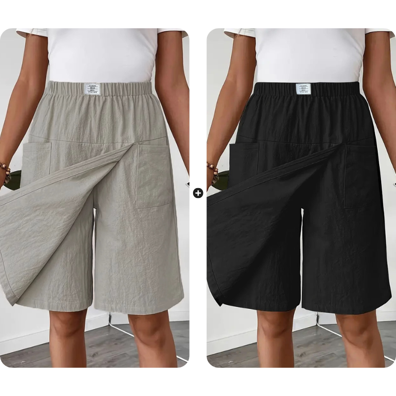 🎁2026 Nieuw binnen 50% KORTING💥Casual wikkelrokje met elastische tailleband voor dames