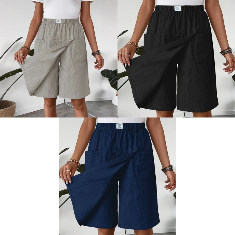🎁2026 Nieuw binnen 50% KORTING💥Casual wikkelrokje met elastische tailleband voor dames
