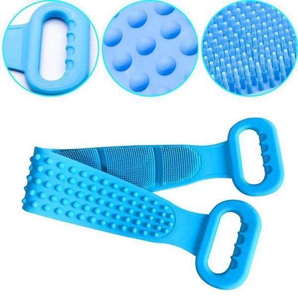 💥🛁 50% KORTING! Nooit meer je rug missen! Deze dubbelzijdige siliconen rugscrubber met lange steel exfolieert en masseert elke plek – zacht voor je huid, hygiënischer dan sponzen. Hangt droog op!