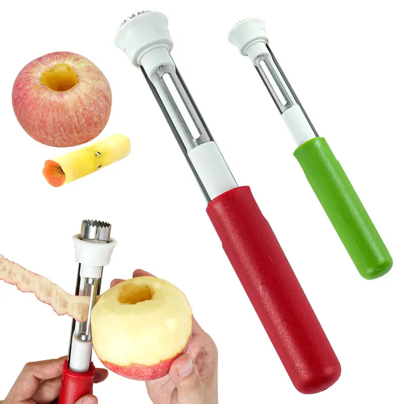 🍎 2-in-1 Apple Corer & Peeler (Roestvrij staal ) – perfect voor het snel bereiden van fruit ✨🍏