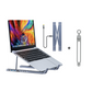 🌞Fris De Lente In Met 50% Korting!🔥Premium 2-in-1 Aluminium Laptopstandaard & USB-C Docking Station | Ergonomisch, Opvouwbaar + 4K HDMI & 8 Poorten