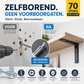 🔩 Geüpdatete expansieschroef met kartelrand – grijpt stevig in elke ondergrond, geen uitslag meer.