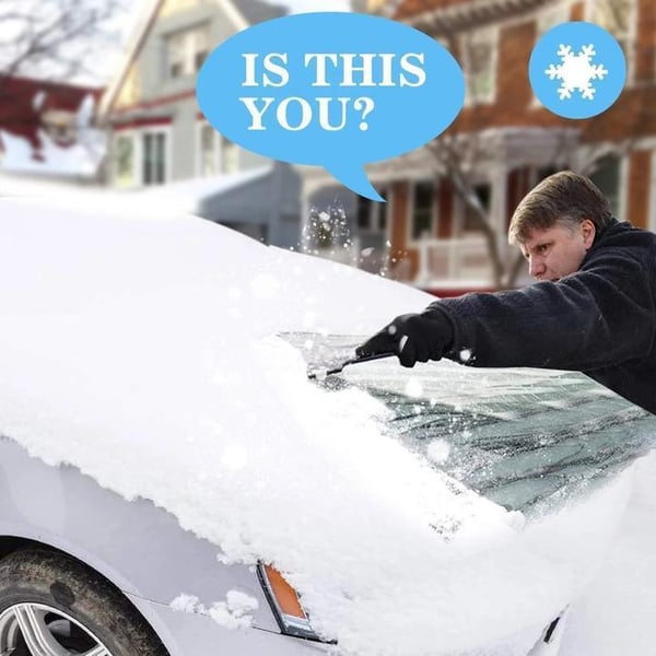 ❄Sneeuw- en vorstbeschermhoes voor de voorruit met spiegelbescherming – veelzijdig, magnetisch, universeel 🚗