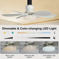 🔥KORTING 50%💡2-in-1 plafondventilator met lamp, snel installeren en geluidsarm