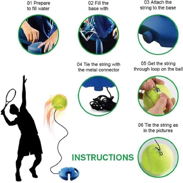 🔥 Trainingshulpmiddelen voor tennis voor één persoon