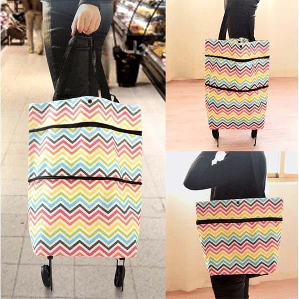 🔥 2-in-1 opvouwbare boodschappentas