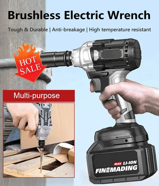 💥 55% KORTING | Borstelloze Elektrische Moersleutel – Ultiem Vermogen & Precisie, Snel & Efficiënt