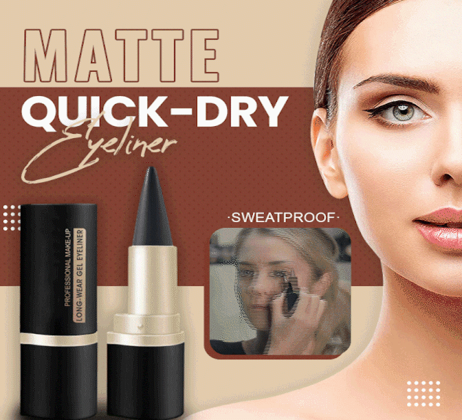 Matte Sneldrogende Eyeliner - Waterdicht & Langdurig | Koop 1 + 1 Gratis