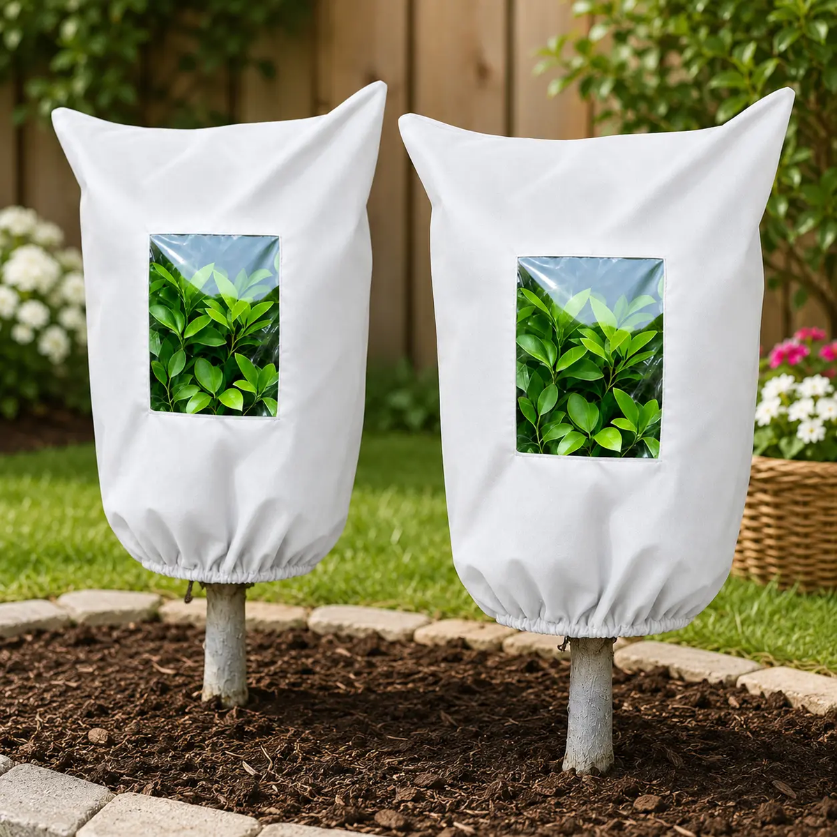 ❄🛡️ESSENTIEEL VOOR DE WINTERTUIN | Vorstbeschermhoes voor planten – Ademend, herbruikbaar beschermhoes voor struiken, potplanten & jonge bomen