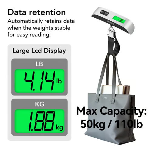 🔥HEETE UITVERKOOP 50% KORTING✨Draagbare digitale bagageweegschaal Nauwkeurig wegen