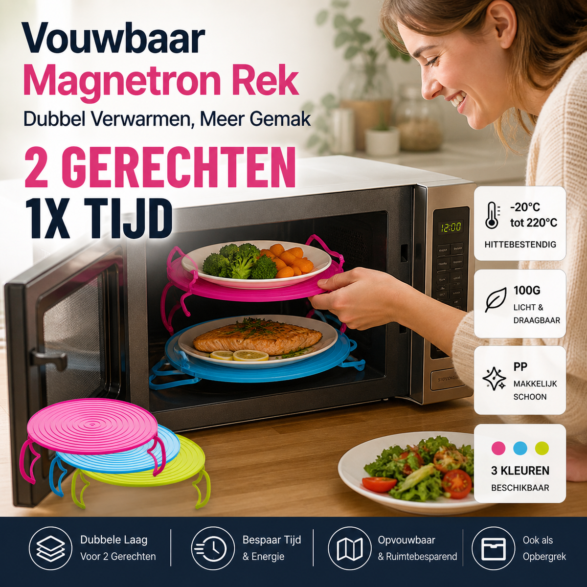 🔥1+1 gratis🍱Opvouwbare magnetronplaat