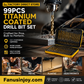 🔧 Fabrieksuitverkoop - 99-delige Titanium Boorset