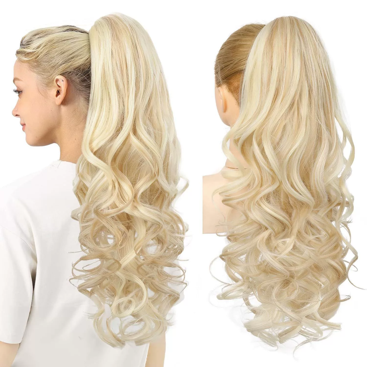 💜Tijdelijke promotie 50% OFF💜Clip-on golvende paardenstaart verlenging