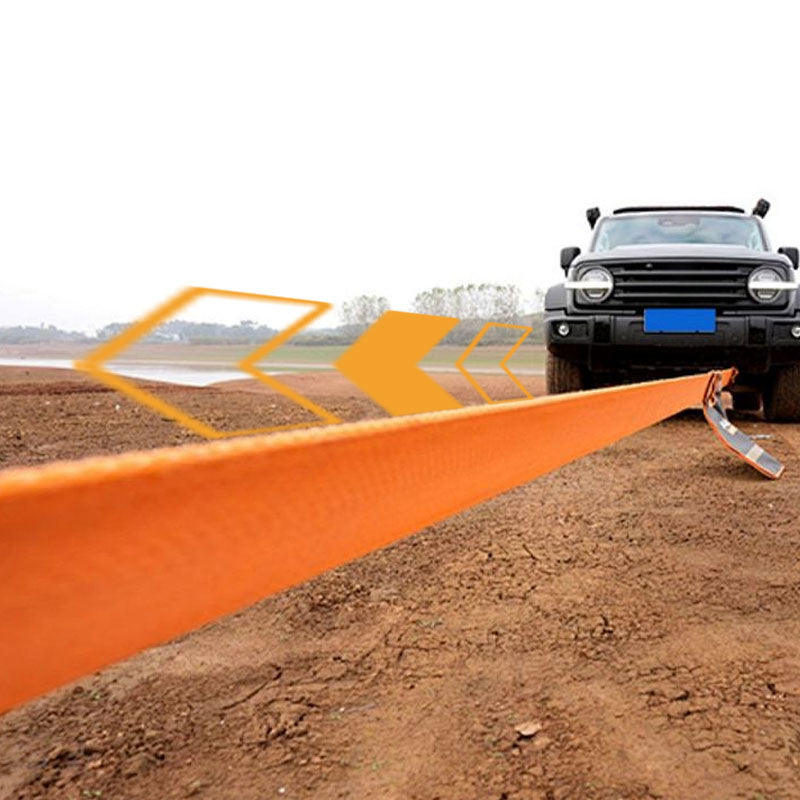🚗4 meter lange sleepkabel voor auto's met haken en een draagvermogen van 3 ton