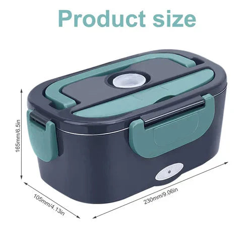 Draagbare Elektrische Lunch Box 60W - Auto & Thuis Verwarmde Lunchbox 1,5L