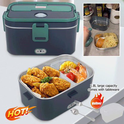 🔥50% KORTING !! 🍱Draagbare elektrische lunchbox- en voedselverwarmerset