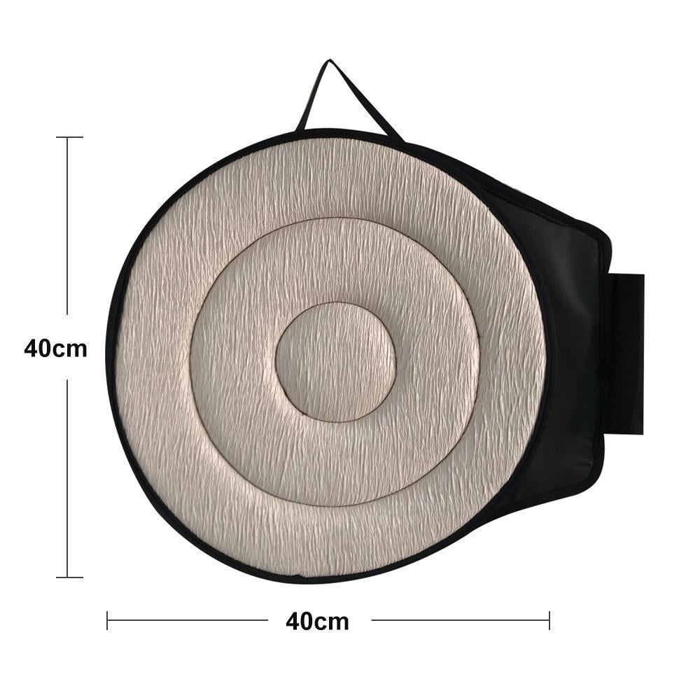 360° Draaibaar Zitkussen - Memory Foam Draaischijf voor Auto & Kantoor 40cm